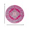Homeroots 8 ft. Round Fuchsia & Blue Distressed Area Rug 385314 - alternate 4